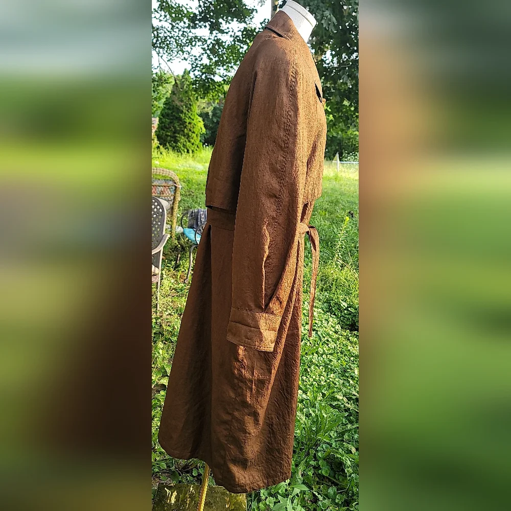 J.Galleryvintage 80‎ 90 Transformer Wool Brown Long Coat - Picture 4 of 12